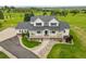 A beautiful two-story home with a covered porch, landscaped yard, and long driveway at 3973 Palmer Ridge Dr, Parker, CO 80134