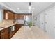 Kitchen with granite countertops, stainless steel appliances, and a center island at 9025 Rocky Mountain Ln, Parker, CO 80138