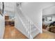 Bright staircase leading to the upper level, connecting the home's living spaces at 9025 Rocky Mountain Ln, Parker, CO 80138