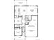 Detailed first-floor layout showcasing open living spaces, kitchen, office, bedroom, and a three-car tandem garage at 7175 S Youngfield Way, Littleton, CO 80127