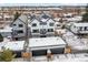 Beautiful, expansive view of the townhomes and surrounding residential neighborhood at 2321 S Galapago St, Denver, CO 80223