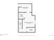 Basement floor plan shows finished space, laundry room and storage area at 5163 E 123Rd Ct, Thornton, CO 80241