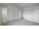 Spacious bedroom with vaulted ceiling, carpeted floors, and ample closet space at 5163 E 123Rd Ct, Thornton, CO 80241