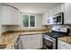 Updated kitchen featuring granite counters and stainless steel appliances at 5163 E 123Rd Ct, Thornton, CO 80241