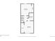 Floor plan of the second floor features two bedrooms and a bathroom at 1035 Milo Cir # B, Lafayette, CO 80026