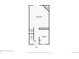 Floor plan of the first floor features a living room, kitchen, foyer, and stairs at 1035 Milo Cir # B, Lafayette, CO 80026