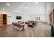 Finished basement featuring leather furniture, sauna, and recessed lighting at 6016 Stone Creek Dr, Evergreen, CO 80439