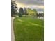 Lush green space featuring a pond with picturesque walking path at 11022 Trailrider Pass, Littleton, CO 80127