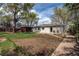 View of backyard with covered outdoor area, and patio with chairs and a view into the house at 6220 W 11Th Pl, Lakewood, CO 80214