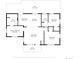 Detailed floor plan layout showcasing the dimensions and arrangement of the home at 6220 W 11Th Pl, Lakewood, CO 80214