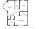 Second floor plan featuring bedrooms, bathrooms, hall, and a walk-in closet at 1016 31St St, Denver, CO 80205
