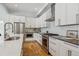 Modern kitchen with white cabinetry, stainless steel appliances, and a sleek design at 1016 31St St, Denver, CO 80205