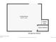 Floor plan highlighting the living room and stairs, with a note that the garage is not shown at 7796 Xavier Ct, Westminster, CO 80030