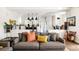 Open floor plan with a cozy living room leading into the kitchen at 301 Fairfax St, Denver, CO 80220
