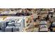Aerial view displaying the neighborhood and the roof of the home at 3233 Meade St, Denver, CO 80211