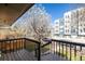 View from the balcony with black wood rails at 3233 Meade St, Denver, CO 80211