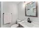 Bathroom with modern sink and mirror at 6538 S Lee Ct, Centennial, CO 80121