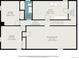 Layout showing the recreation room, bedrooms, utility and storage spaces in detail at 6538 S Lee Ct, Centennial, CO 80121