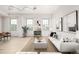 Spacious living room with large windows and city views at 475 W 12Th Ave # 6B, Denver, CO 80204