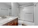 Bathroom with vanity, bath tub and shower at 2132 Boise Ct, Longmont, CO 80504