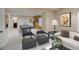 Basement living area with pool table and seating at 2132 Boise Ct, Longmont, CO 80504