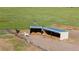 Fenced pasture with shelters and livestock at 10515 Lucas Ave, Franktown, CO 80116