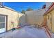 Small patio area covered in snow with seating at 1120 Cholla Ln, Broomfield, CO 80020