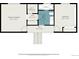 Layout featuring the primary bedroom, second bedroom, bathroom and walk in closet at 8893 W Ontario Ave, Littleton, CO 80128