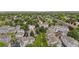 An aerial view of townhomes with lush trees and landscaping provides a peaceful suburban atmosphere at 4070 E 119Th Pl # B, Thornton, CO 80233