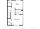 Floor plan of the primary bedroom with walk in closet, hall, and bedroom dimensions at 4070 E 119Th Pl # B, Thornton, CO 80233