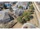 Aerial view of property showing backyard patio and proximity to neighborhood walking paths at 16302 Parkside Dr, Parker, CO 80134