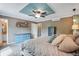 Bright and airy bedroom with ensuite bath and stylish furniture at 1179 S Alton Ct, Denver, CO 80247