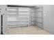 Spacious storage room with multiple shelves and a clean, organized design at 2572 Beech Ct, Golden, CO 80401
