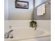Bright bathroom features a soaking tub, a chrome faucet and fixtures, and neutral decor at 19131 E Crestridge Cir, Aurora, CO 80015