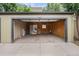 Spacious detached two-car garage with wood framing at 2935 S Sherman St, Englewood, CO 80113