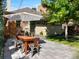 Charming backyard patio area with an umbrella, patio table, and greenery, perfect for outdoor dining and relaxation at 562 N Pennsylvania St, Denver, CO 80203