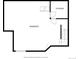 Floorplan of the basement featuring dimensions and locations of the basement and storage room at 5722 S Addison Way # A, Aurora, CO 80016