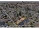 Aerial view of a charming home in a peaceful neighborhood near the cityscape at 1665 S Saint Paul St, Denver, CO 80210