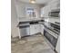 Modern kitchen with stainless steel appliances and white cabinets at 4169 S Lewiston St, Aurora, CO 80013