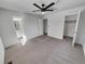 Main bedroom with ceiling fan and plush carpeting at 4169 S Lewiston St, Aurora, CO 80013