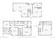 Floor plans showing levels one, two, and the basement including the room dimensions and layouts at 3773 S Dayton Way, Aurora, CO 80014