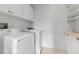 Convenient laundry room with modern white washer and dryer units at 3773 S Dayton Way, Aurora, CO 80014