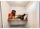 Storage room with shelving and space for tools at 23376 E 5Th Pl # 101, Aurora, CO 80018