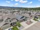 Aerial view of the neighborhood with mountain views and modern homes at 762 Tailings Dr, Monument, CO 80132
