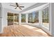 Sun-filled room featuring beautiful bay windows with views of the deck at 900 Ballantine Rd, Golden, CO 80401