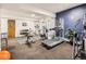Well-equipped fitness center with modern exercise machines and free weights for resident use at 1050 N Corona St # 105, Denver, CO 80218