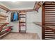 Walk-in closet with custom shelving and ample storage space at 9721 Marmot Ridge Cir, Littleton, CO 80125
