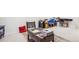 Unfinished basement area with a table and decor at 5109 S Malta Way, Centennial, CO 80015