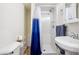 Neutral bathroom featuring stand up shower and sink at 5109 S Malta Way, Centennial, CO 80015
