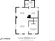 A detailed floor plan of the home's first level, including the living room, dining area, kitchen and main bedroom at 3881 Zenobia St, Denver, CO 80212